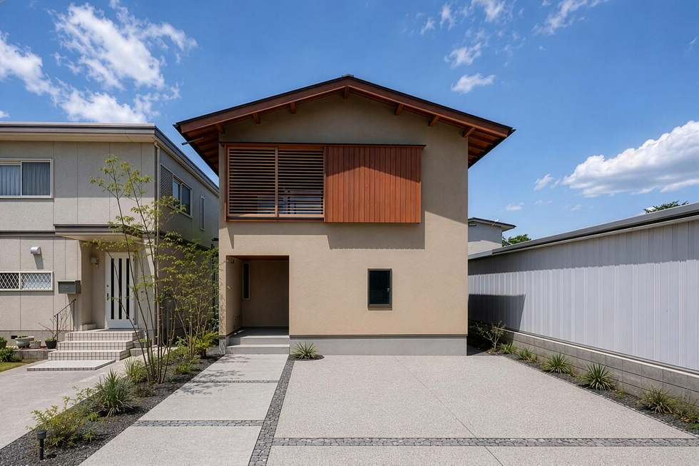 ダブル断熱で夏も快適な高性能住宅の外観