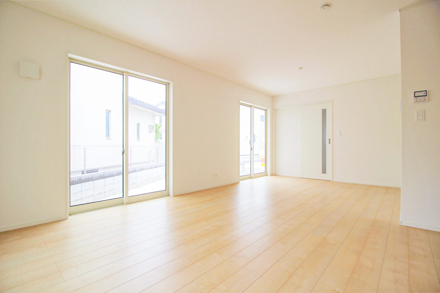 合板フローリングを使った室内