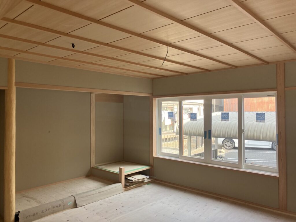 竿縁天井が出来ました