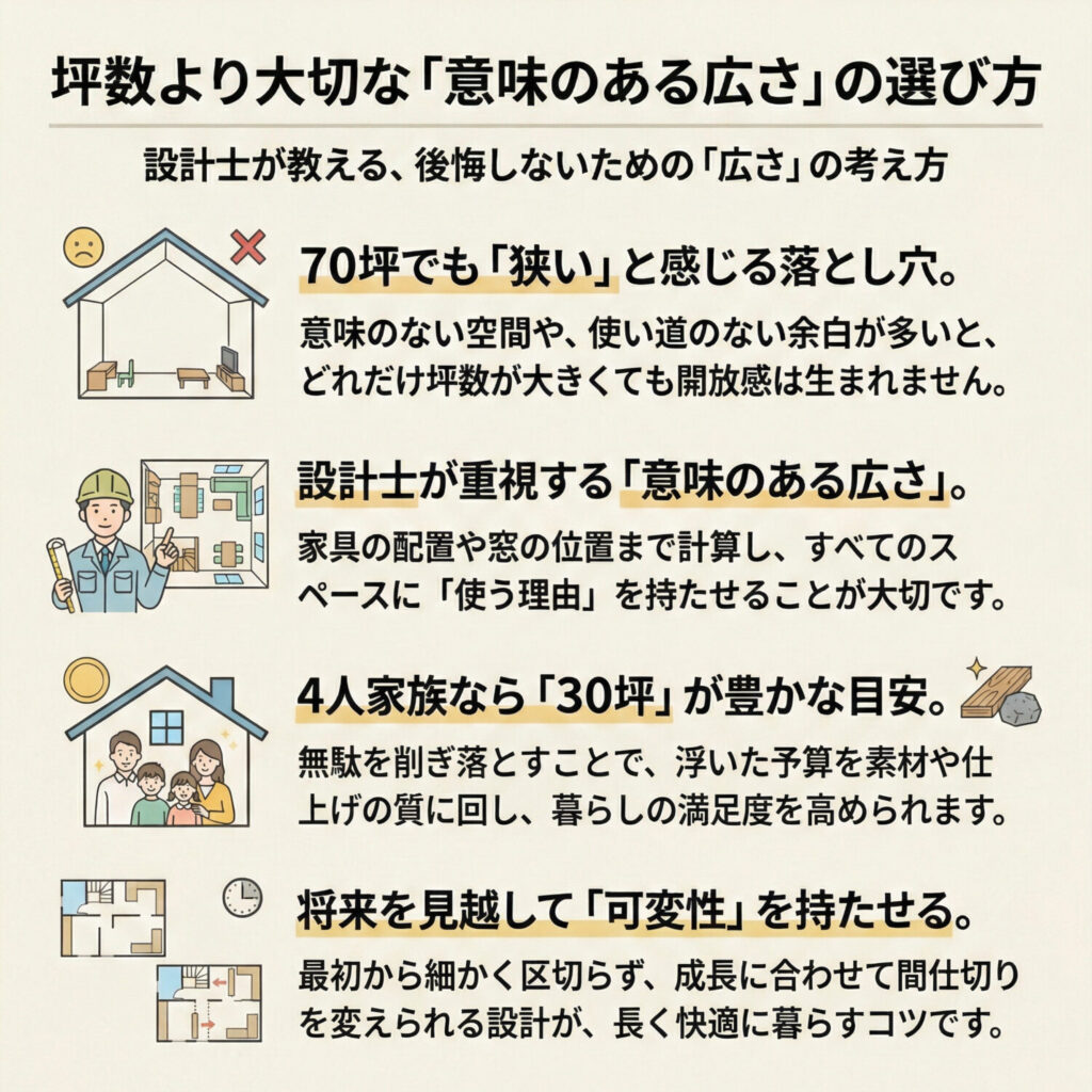 設計士が語る本当に大切な家の広さについてまとめ