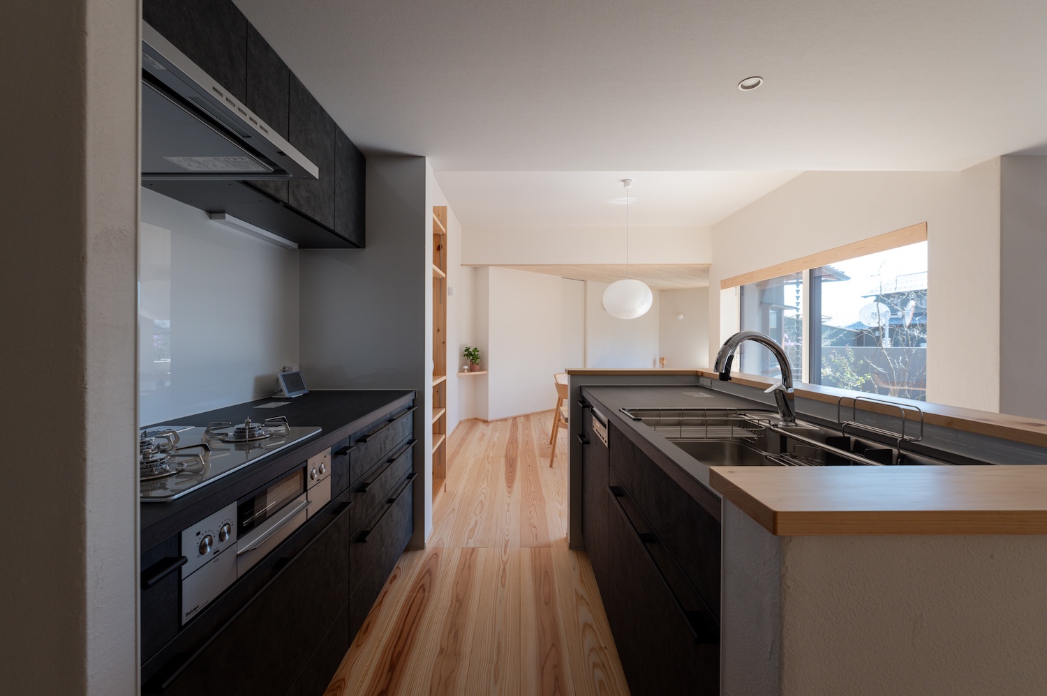 グレーのⅡ型キッチン|羽島市施工事例 オーパススタイル