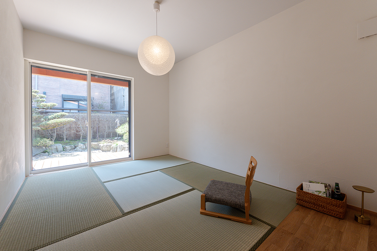 井草が香る板の間付きの和室|名古屋市中村区施工事例 オーパススタイル