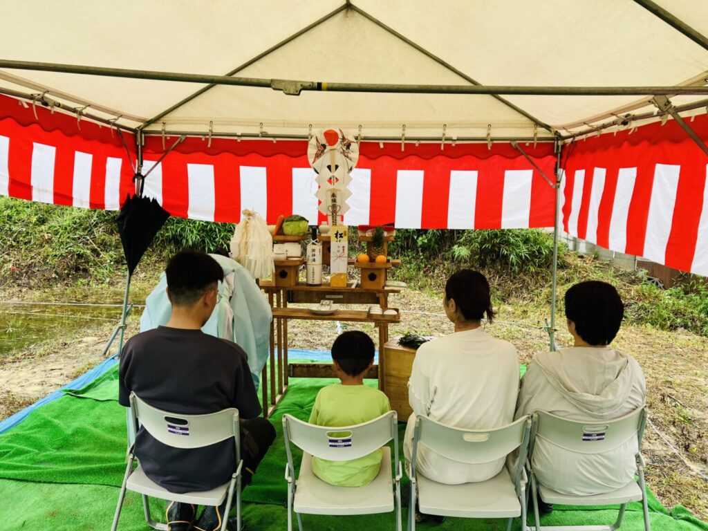 地鎮祭おめでとうございます！